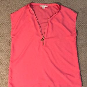 MK Zip Sleeveless Blouse